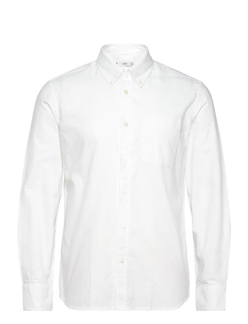 Mango Regular Fit Oxford Cotton Shirt Mango White