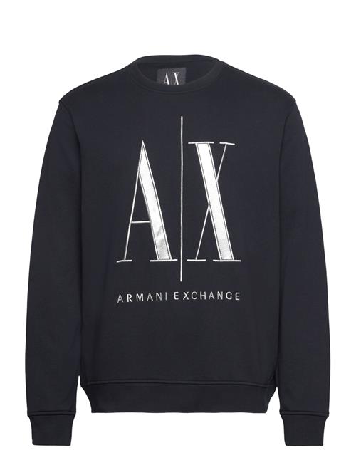 Se Armani Exchange Sweatshirt Armani Exchange Navy ved Booztlet