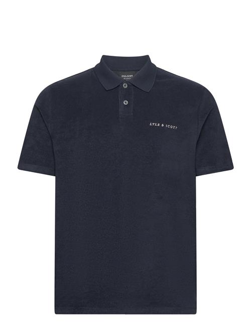 Se Lyle & Scott Towelling Polo Shirt Lyle & Scott Navy ved Booztlet