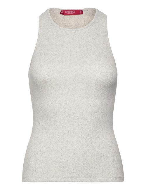 Se Mango Round-Neck Tank Top Mango Grey ved Booztlet