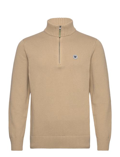 Blu Halfzip Jumper DOUBLE A BY W.W. Beige