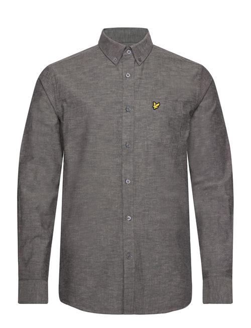 Cotton Linen Button Down Shirt Lyle & Scott Grey