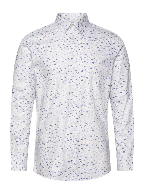 Selected Homme Slhslimsoho-Ethan Aop Shirt Ls Selected Homme White