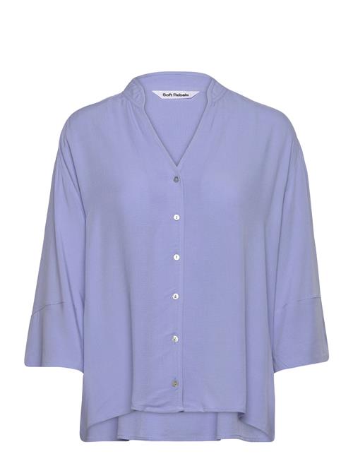 Se Soft Rebels Srpansy Wide Shirt Soft Rebels Blue ved Booztlet