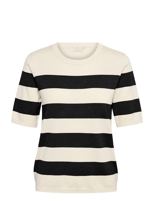 Kaffe Kalizza Striped Knit Kaffe Cream