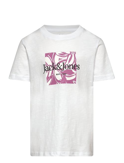 Se Jack & Jones Jorlafayette Branding Tee Ss Crew Mni Jack & J S White ved Booztlet