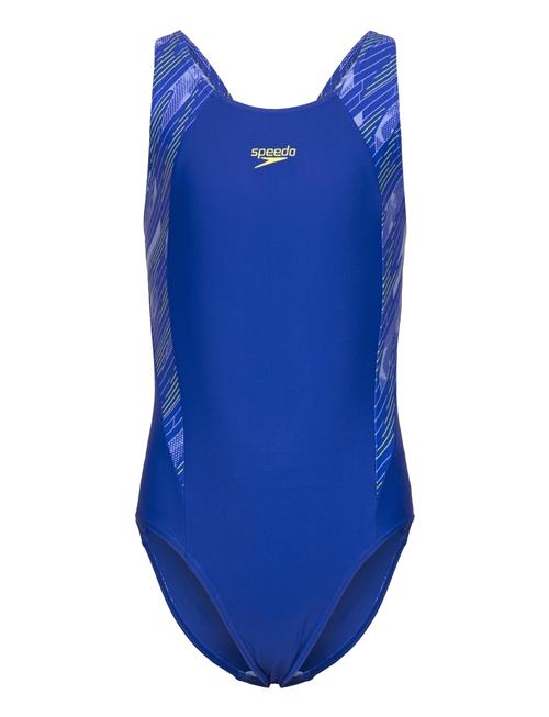 Girls Hyperboom Splice Muscleback Speedo Blue