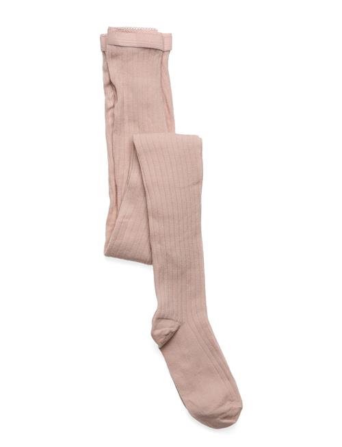 Wool Rib Tights Mp Denmark Pink