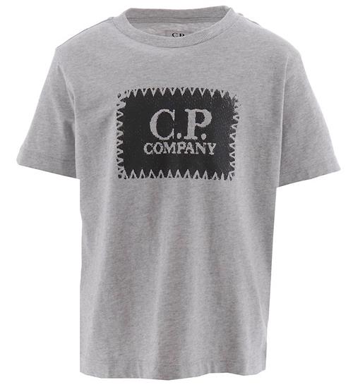 Se C.P. Company T-shirt - GrÃ¥meleret m. Sort ved KidsWorld