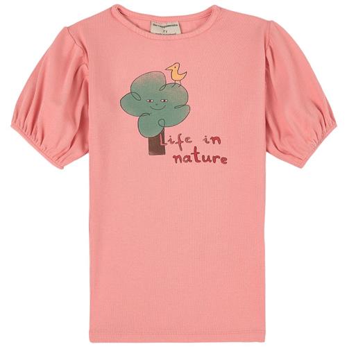 Se The Campamento GOTS Life in Nature Ribbet Kjole Med Tryk Lyserød | Lyserød | 1-2 years ved Babyshop