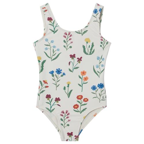 Se Kuling Milos Mønstret Badedragt Swedish Wildflowers | Hvid | 122/128 cm ved Babyshop