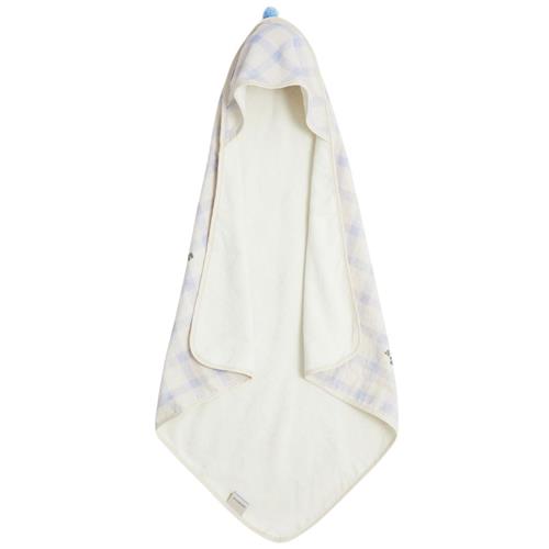 garbo&friends Gingham Hættehåndklæde Sorrel Blue Stroller      Unisex