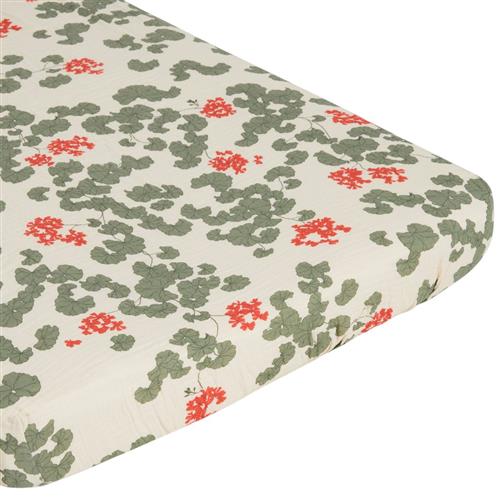 Se garbo&friends 60x120 cm Mønstret Lagen Pelargonium Stroller      Unisex ved Babyshop