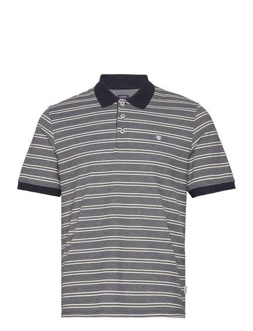 Se Jack & Jones Jprbluwin Polo Ss Stripe Jack & J S Grey ved Booztlet
