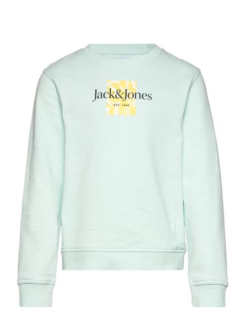 Se Jack & Jones Jorlafayette Branding Sweat Crew Mni Jack & J S Blue ved Booztlet