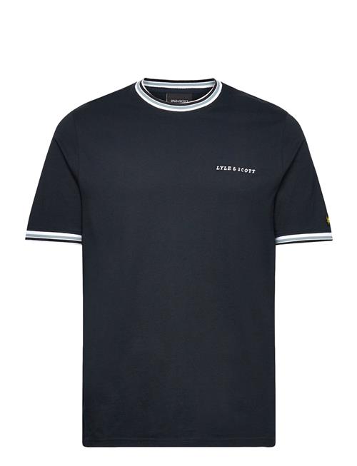 Lyle & Scott Embroidered Tipped T-Shirt Lyle & Scott Navy