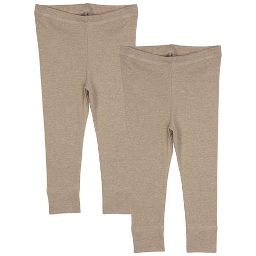 Copenhagen Colors 2-pak Leggings Natural Melange | Beige | 62 cm