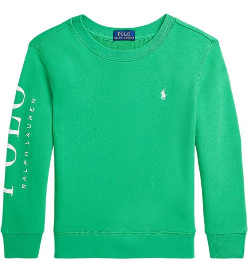 Se Polo Ralph Lauren Polo Ralph Lauren Sweatshirt - Tiller Green m. Hvid ved KidsWorld