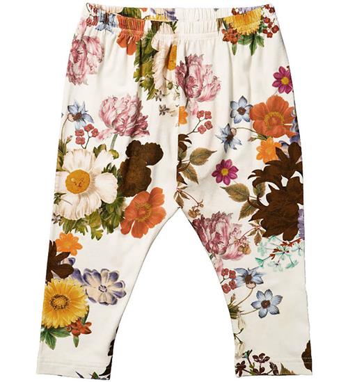 Christina Rohde Christina Rohde Leggings - Hvid m. Blomster