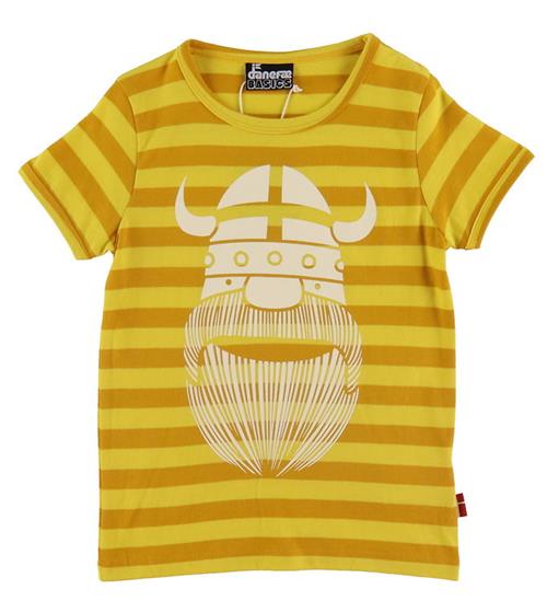 DanefÃ¦ DanefÃ¦ T-Shirt - Danebasic - Faded Yellow / Dk Yellow Erik