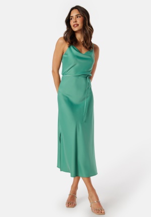 YAS Thea Strap Long Dress Malachite Green L