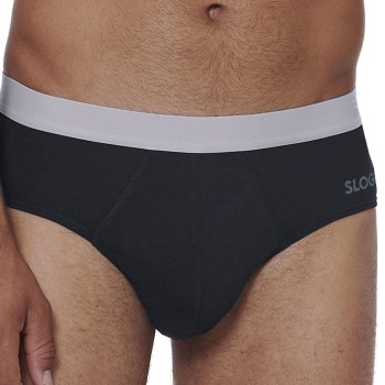 Sloggi 6P Men Go ABC 2 0 Brief Sort bomuld Large Herre