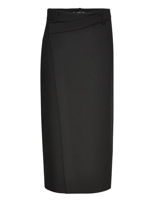 Mango Midi Wrap Skirt Mango Black