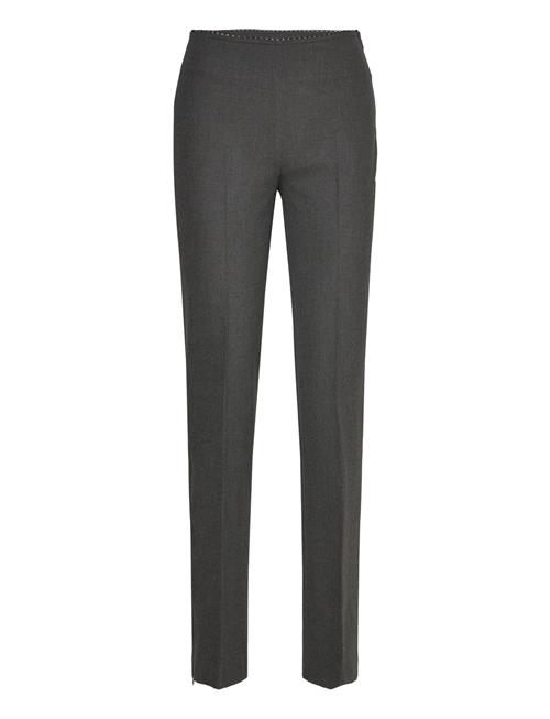 Mango Trousers With Side-Zip Hem Mango Grey