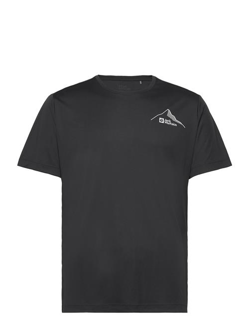 Se Jack Wolfskin Peak Graphic T M Jack Wolfskin Black ved Booztlet