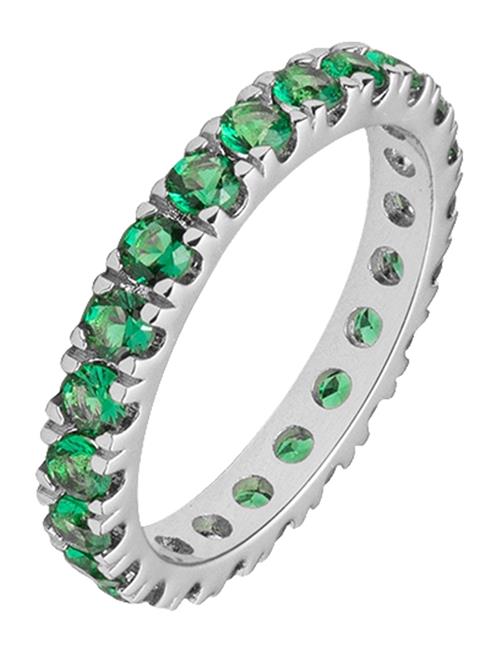 Mockberg Elipse Ring Silver/Green Xs/50 Mockberg Silver