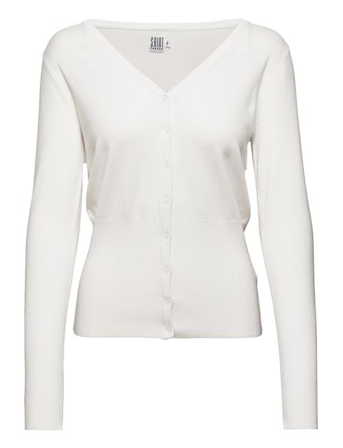 Se Saint Tropez A2708, Milasz High Rib Cardigan Saint Tropez White ved Booztlet