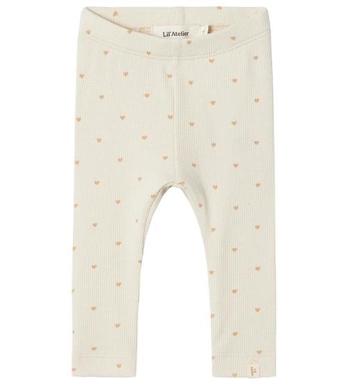 Lil Atelier LilÂ´Atelier Leggings - Rib - NmfGago - Noos - TurtleDove Heart