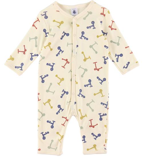 Se Petit Bateau Petit Bateau Heldragt - Beige m. Cykler ved KidsWorld