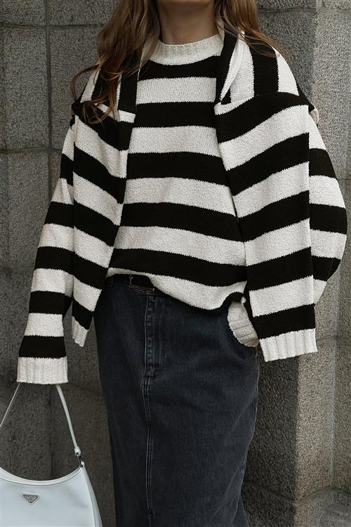 NA-KD Oversize trøje - Stripe