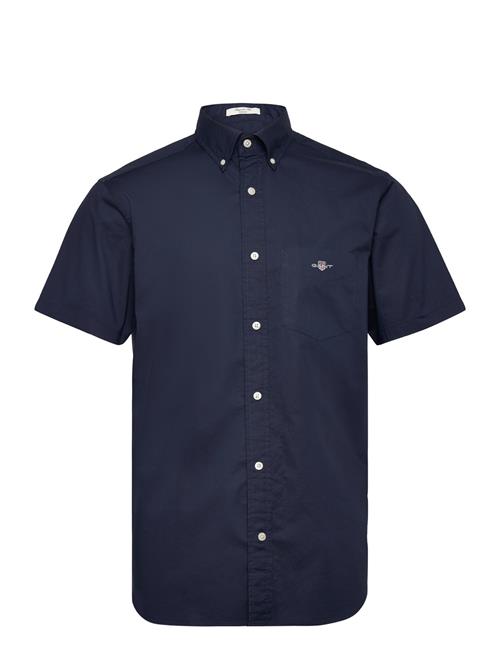 Reg Classic Poplin Ss Shirt GANT Navy