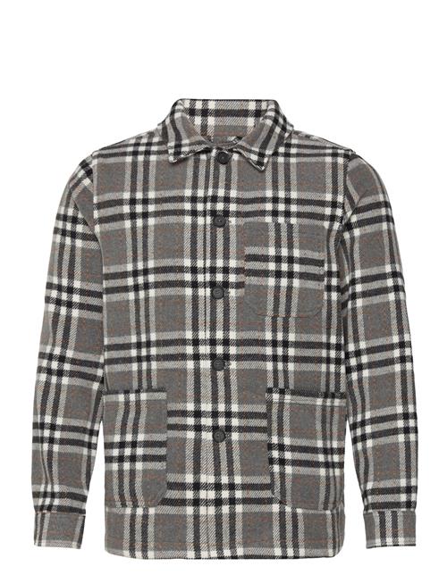 Check Overshirt Lindbergh Grey