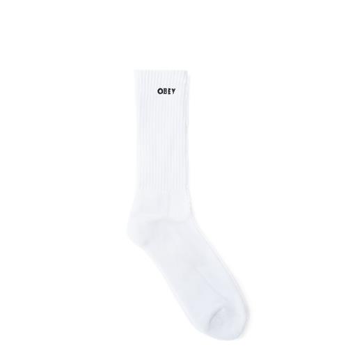 Se Obey Obey Bold Socks Hvid ved Quint