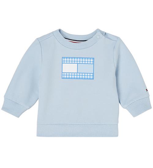 Tommy Hilfiger Sweatshirt - Gingham Flag - Breezy Blue