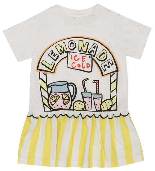 Stella McCartney Kids Kjole - Hvid/Gul m. Limonade