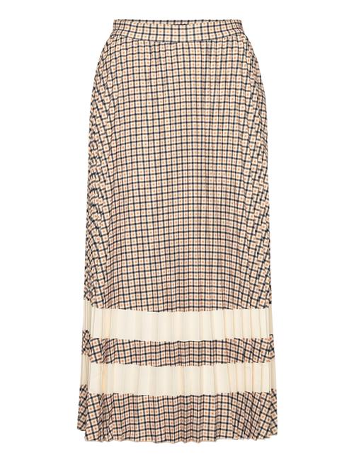 GANT D1. Check Pleated Skirt GANT Beige