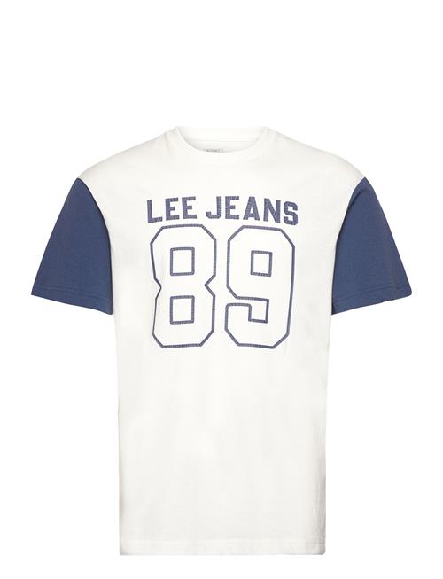 Lee Jeans Raglan Varsity Tee Lee Jeans White