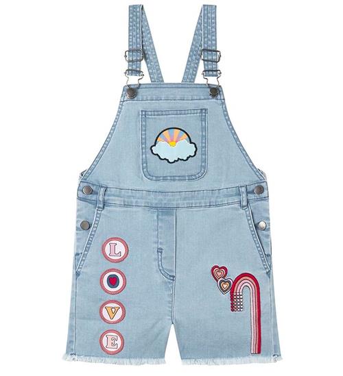 Stella McCartney Kids SmÃ¦kbukser - Denim - LyseblÃ¥ m. Patches