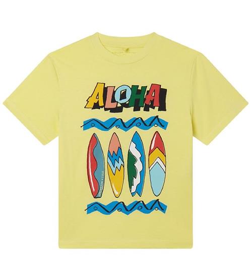 Se Stella McCartney Kids Stella McCartney Kids T-shirt - Gul m. SurfbrÃ¦tter ved KidsWorld