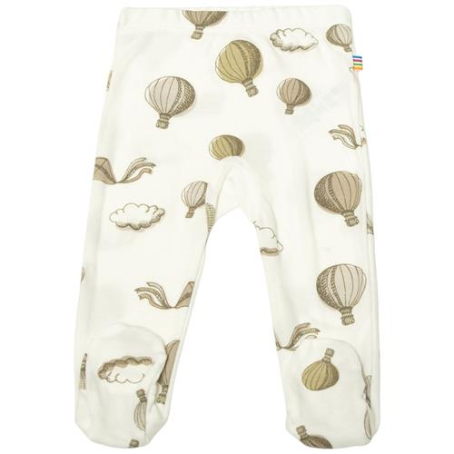 Se Joha Mønstret Footed Leggings Naturhvid | Hvid | 70 cm ved Babyshop