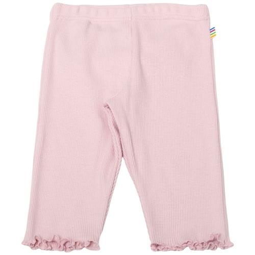 Se Joha Ribbede Leggings Lyserød | Lyserød | 60 cm ved Babyshop