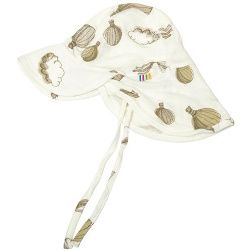 Se Joha Mønstret Solhætte Naturhvid 50 cm  Hvid  50 cm  Unisex ved Babyshop