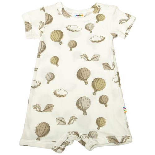 Se Joha Mønstret Romper Naturhvid | Hvid | 60 cm ved Babyshop