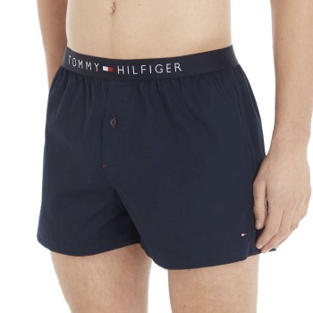 Tommy Hilfiger Cotton Woven Boxer Icon Marineblå Large Herre