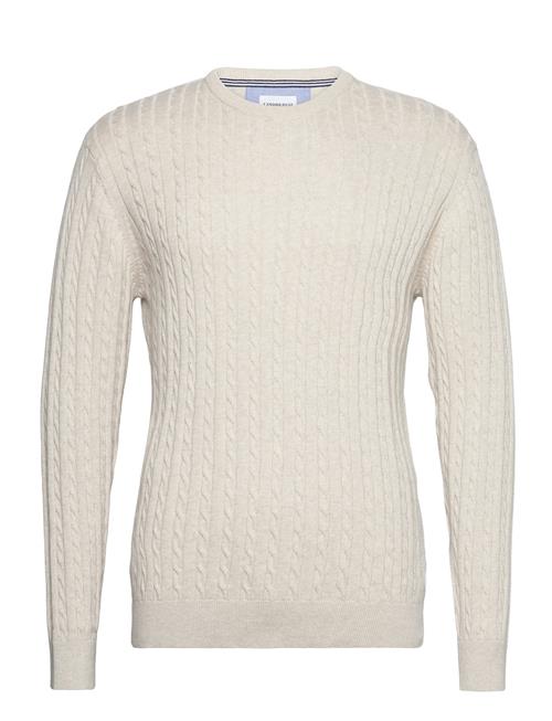 Lindbergh O-Neck Cable Knit Lindbergh Cream