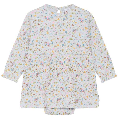 Hust&Claire Denete Blomstret Bodykjole Water 80 cm  Blå  80 cm  kvinde